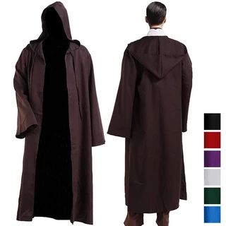 Áo dài trùm đầu áo choàng áo choàng hiệp sĩ stars wars cosplay trang phục phù thủy ma cà rồng áo choàng áo choàng cape monk ưa thích halloween