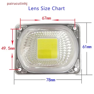 1 Cặp Đèn LED COB Chip Với Lens Phản Chiếu 50W Dùng Làm Đèn Pha Ngoài Trời DIY