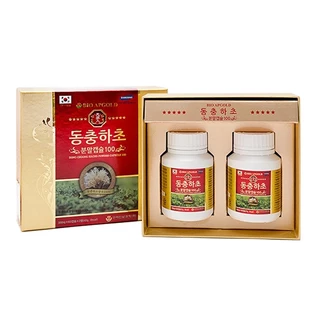 Đông Trùng Hạ Thảo Viên Bio Apgold Hàn Quốc 100% (350mg/ vien x 60 viên x 2 lọ)  phỐ thẢo mỘc ( chihoang2709)