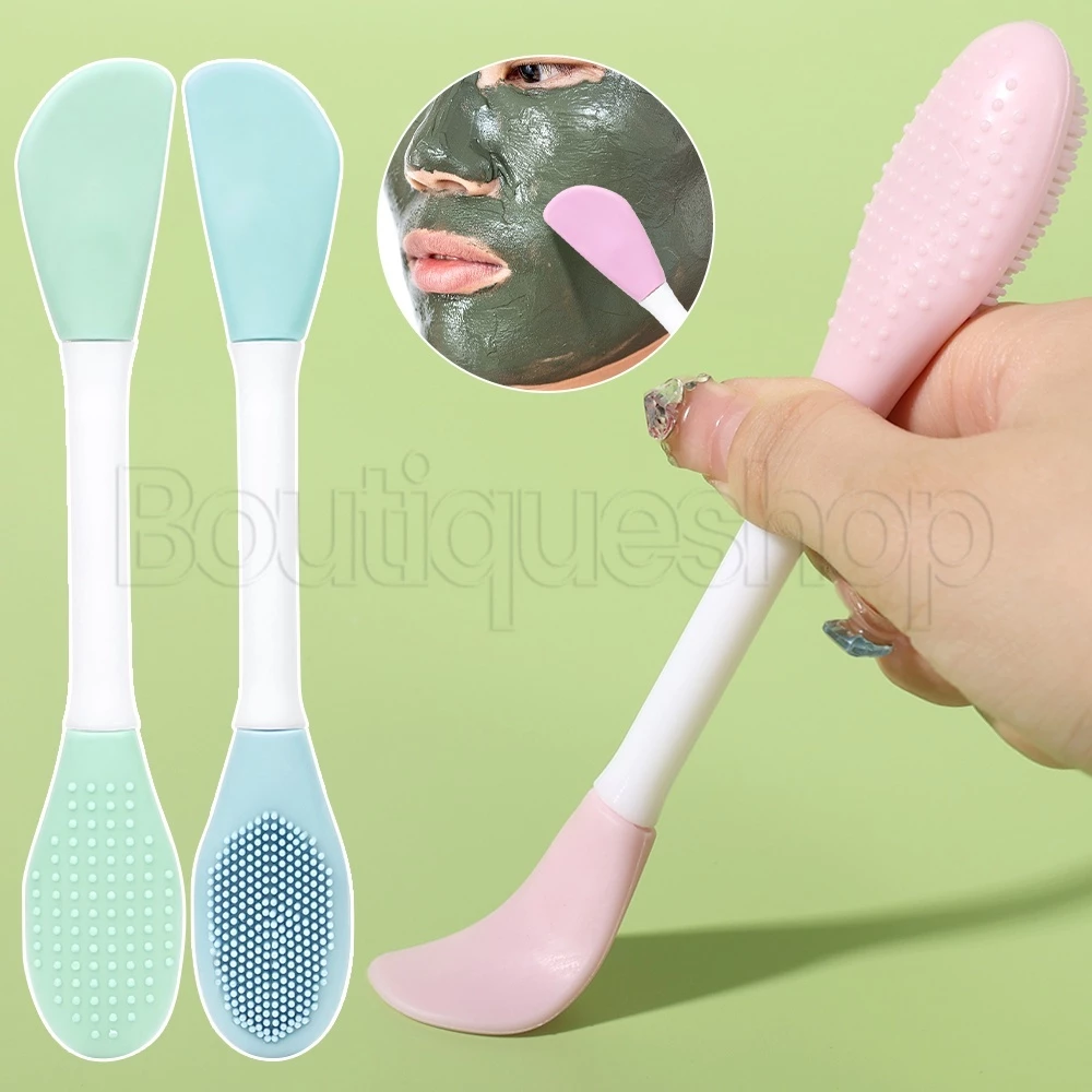 Cọ Silicone Hai Đầu Dùng Khuấy Mặt Nạ / Cọ Đắp Mặt Nạ Đa Năng