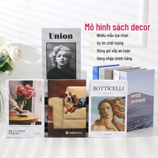 Mô hình Sách Decor Trang Trí kệ tủ phòng khách phòng đọc Phong Cách Hiện Đại Phụ kiện chụp ảnh Lily's decor house