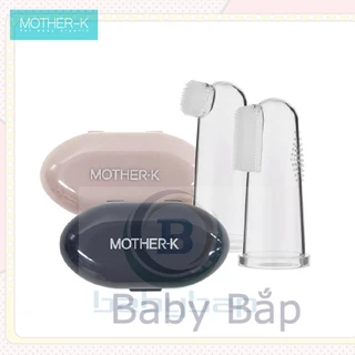 Bộ 2 bàn chải rơ lưỡi silicone Mother-K Hàn Quốc