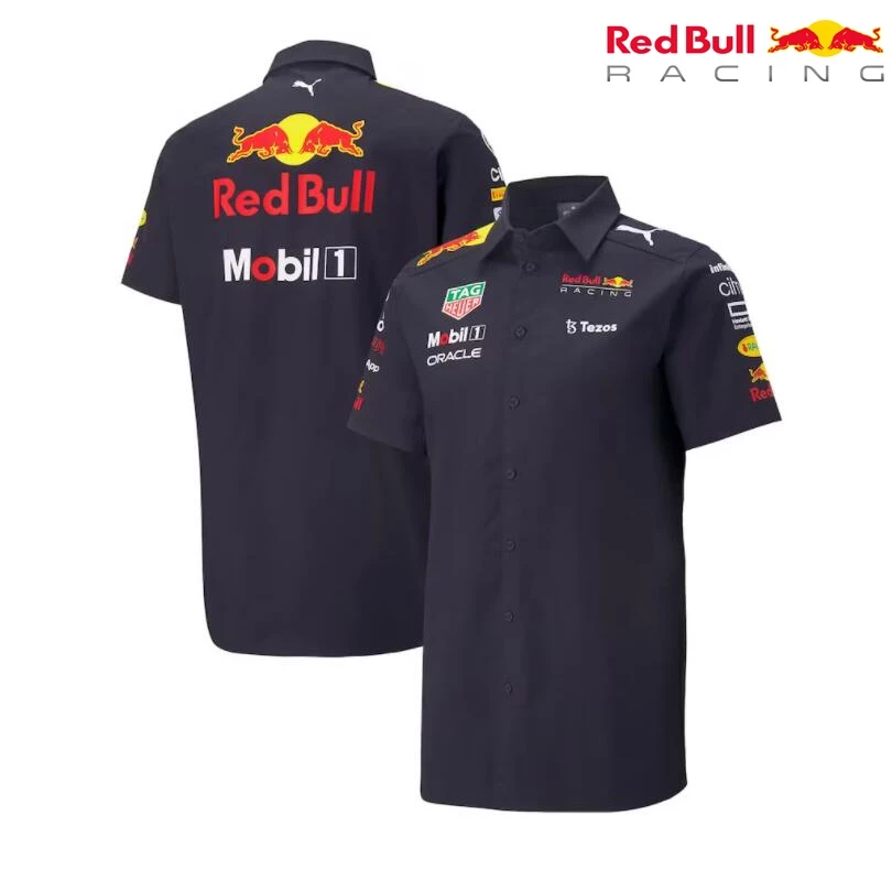 Bộ đồ đua F1 mới nhất 2025 + Áo sơ mi POLO đội Red Bull + Áo thun ngắn tay nam nữ mùa hè