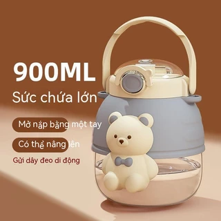 2023 bình uống mới dung tích siêu lớn giá trị cao cô gái sinh viên cốc trẻ em 900ml