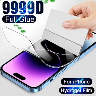 Miếng Dán Hydrogel Mềm Trong Suốt Bảo Vệ Màn Hình Cho iPhone 14 15 13 12 11 Pro Max / 14 15 Plus