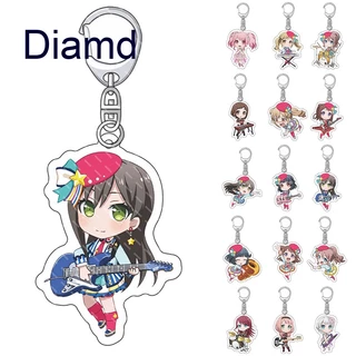 Móc Khóa Bằng Acrylic In Họa Tiết Hoạt Hình Bang Dream Đầy Màu Sắc