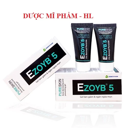 EZOYB 5, Enzoyb 10 Gel giúp giảm và ngăn ngừa mụn trứng cá -tuýp 10g