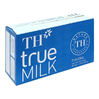 (Date Mới) Thùng 48 hộp sữa tươi tiệt trùng ít đường TH True Milk 110ml (110ml x 48)