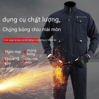 Quần Áo Bảo Hộ Lao Động Chịu Mài Mòn Bộ Quần Áo Nam/Quần Áo Bảo Hộ Lao Động Một Mảnh Chống Bám Bẩn Công Trường Thợ Hàn