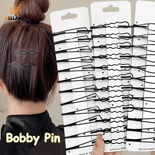 1 pc kim loại invisible bobby pins / simple black u-shaped wave hairgrips / phụ kiện kẹp tạo kiểu tóc cho nữ thời trang