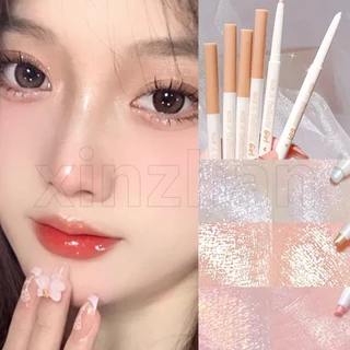 Face eye shimmer highlight makeup pigments / eye makeup cosmetic / 6 màu matte glitter lying silkworm pen / waterproof lasting diamond shiny brighten eyeliner eyeshadow stick