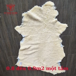 Bán da cừu lông màu trắng cao cấp - Da Thuộc Sài Gòn - CL02