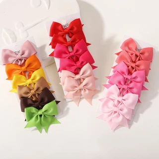 Set 6 kẹp tóc nơ KIDSBOWS nhiều màu sắc cho bé gái