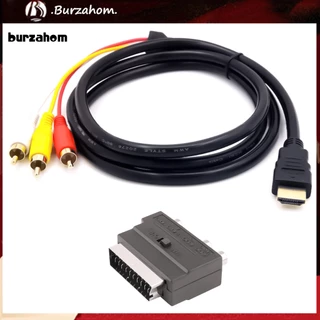 Cáp ChuyểN ĐổI Âm Thanh / Video 3 ĐầU Vào 1.5M HDMI Sang 3 RCA Scart