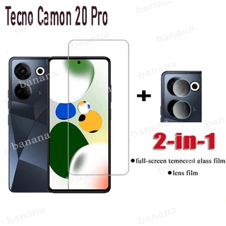 Kính Cường Lực 2 Trong 1 Cho Tecno Camon 20 Pro Tecno Camon 19 20 Pro 5G 18P 18 Premier 17 17P 16 Spark 10 Pro
