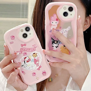 Ốp điện thoại mềm họa tiết Kuromi Hello Kitty thích hợp cho Iphone 6 6s 7 8 Plus X Xr Xs Max 11 12 13 14 15 Pro Max