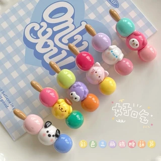 Kẹo Màu Candied Bầu Sanrio Mỏ Vịt Kẹp ins Dễ Thương Kẹo Đồ Chơi Nổ Kẹp Ngọt Ngào Sinh Viên Tất Cả Trận Đấu Mũ Đội Đầu Nữ