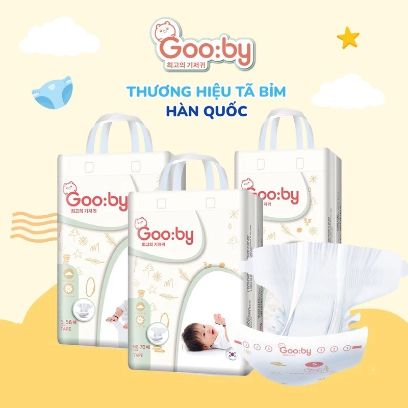 (QUÀ TẶNG TỪ 1 BỊCH) TÃ DÁN QUẦN GOO:BY NGÀY MỀM MẠI, AN TOÀN, SIÊU THẤM HÚT ĐỦ SIZE NB/S/M/M/L/XL/XXL