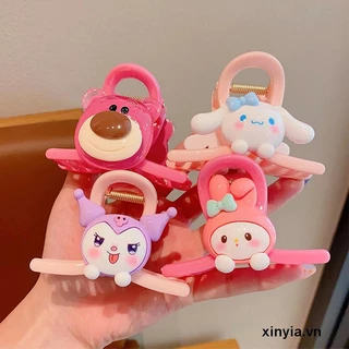 🌺🌺SANRIO Kẹp Tóc Hình Gấu / Thỏ Melody / Dâu Tây Dễ Thương Xinh Xắn Thời Trang