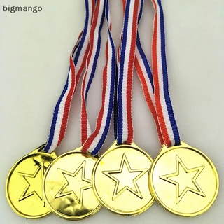 Bigmango Set 10 Huy Chương Giải Thưởng Bằng Nhựa Màu Vàng Winner Cho Bé Chơi Thể Thao / Làm Quà Sinh Nhật Pinata Fillers WED