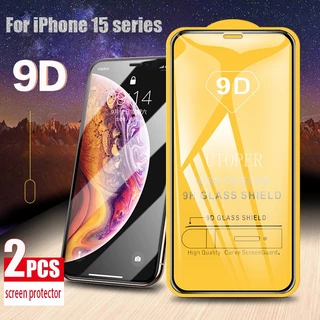 Bảo vệ màn hình kính cường lực 9d cho iphone 15 14 13 12 11 pro max mini x xr xs max 7 8 plus dán màn hình cường lực full cover wdshop2023