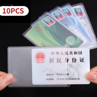 Set 10 Bao Đựng Thẻ ID Bằng PVC Trong Suốt Chống Từ Tính Chống Nước Chống Từ Tính