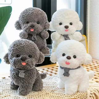 Thú Nhồi Bông Hình Chú Chó Teddy Màu Trắng Dễ Thương