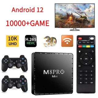 Bảng điều khiển trò chơi video mini android 1.2 2023 uhd 10k 64g 10000 retro wi-fi 2.4g hệ thống kép