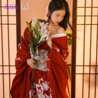 Trang Phục kimono Cách Tân Nhật Bản Phong Cách Hoa Anh Đào Nhật Bản Truyền Thống Cho Nữ yukata Nhật Bản [Hàng Có Sẵn]