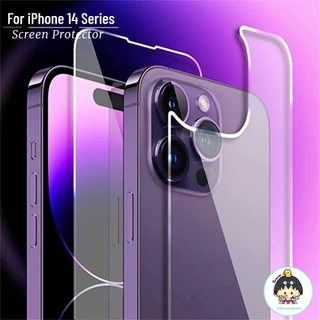 Dành Cho Iphone 15 Pro Max Mặt Trước Mặt Sau Bảo Vệ Màn Hình HD Độ Rõ Ràng Chống Vân Tay Trầy Xước HapticTouch Kính Cường Lực Cho Iphone 14 13 12 11 Pro Max XR XS Max 7 8 6 Plus SE