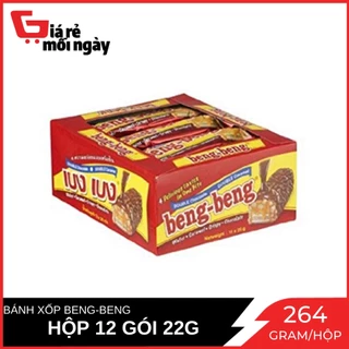 Bánh xốp Beng Beng Vị Chocolate Hộp 264g (12 Gói x 22g)