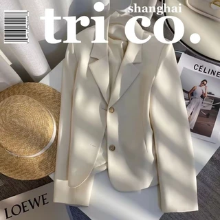 Áo Khoác Blazer Dáng Ngắn Phong Cách Thời Trang Xuân Thu Mới Dành Cho Nữ