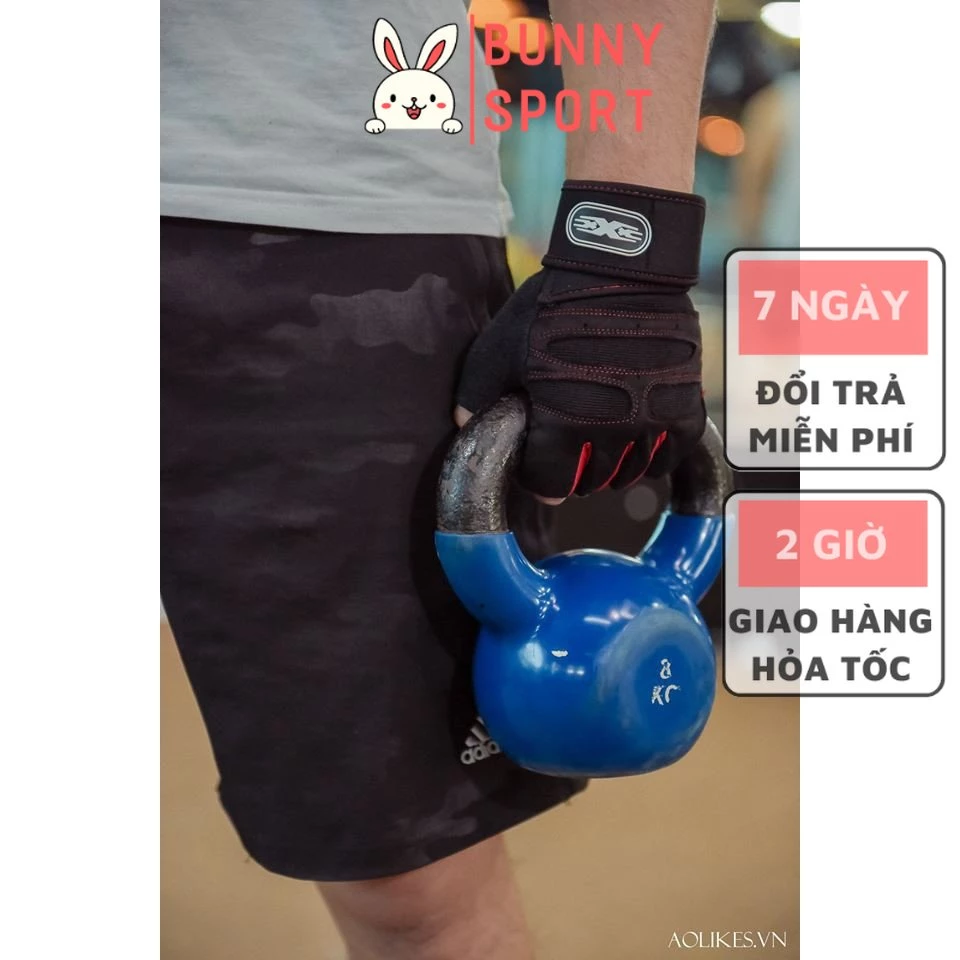 Găng Tay Thể Thao Nửa Ngón - Bao Tay Tập Gym Thể Thao Thể Hình Hở Ngón Đa Năng Chống Trượt Chai Tay Đệm Dày Thoáng Khí