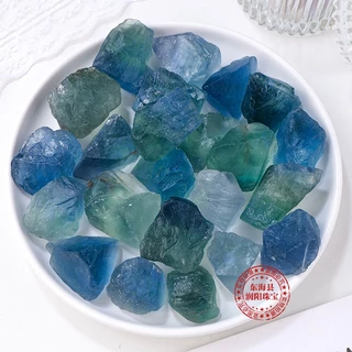 Đá Fluorite Tự Nhiên Màu Xanh Dương Dùng Khuếch Tán Hương Thơm Cho Bể Cá