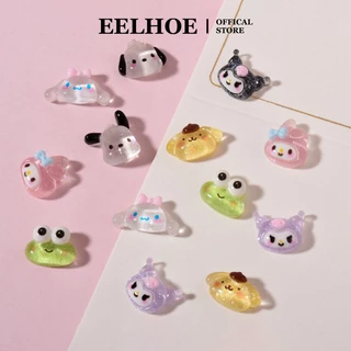 EELHOE 5 CHIẾC Sanrio Hoạt Hình Mini Dễ Thương Popsicle Nhựa Phụ Kiện Trang Sức Ốp Lưng Điện Thoại Dưỡng Tóc Kem Móng Tay Chất Liệu Gel miiki_vn