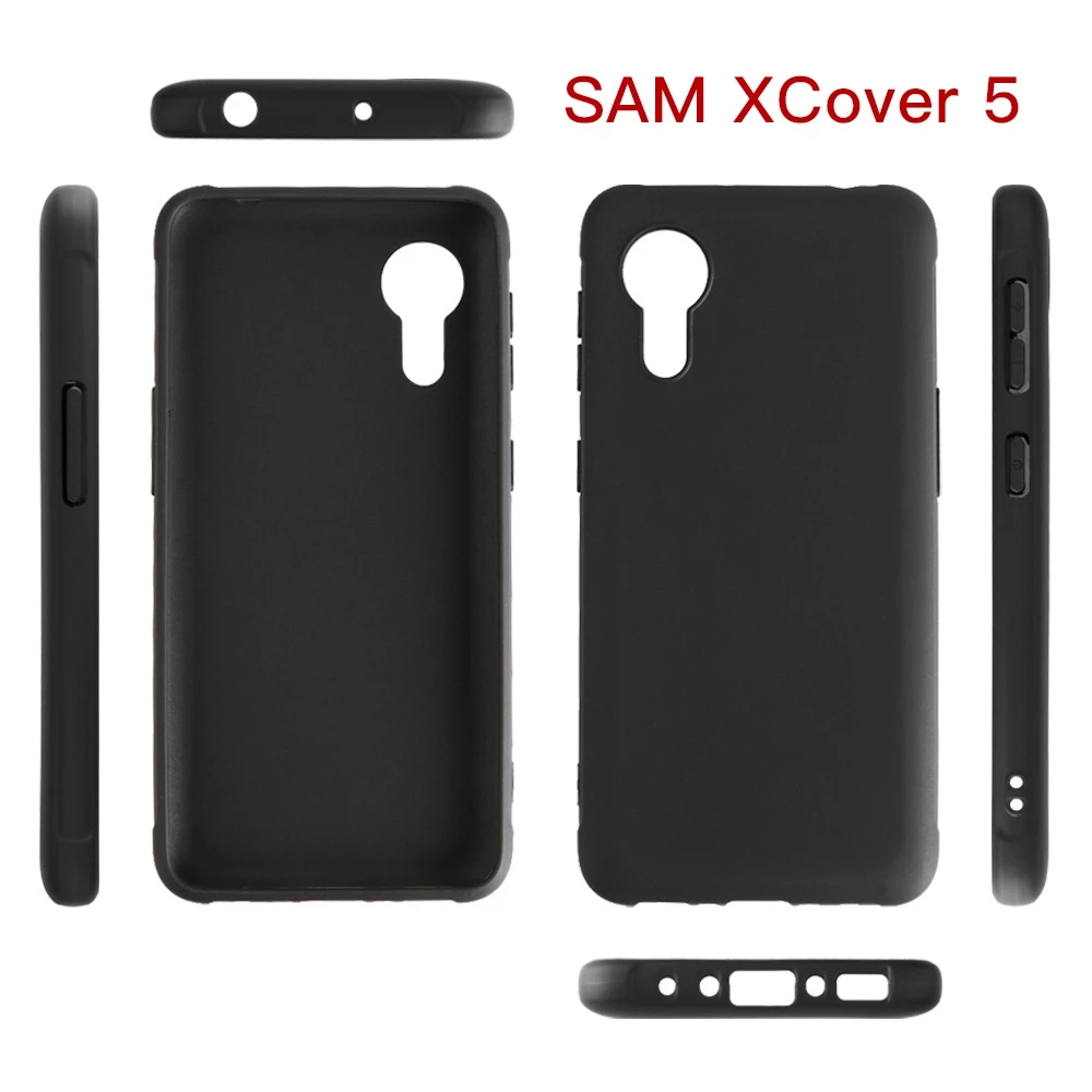 Ốp điện thoại TPU Mềm Màu Đen Cho Samsung Galaxy Xcover 5 / 5 EE