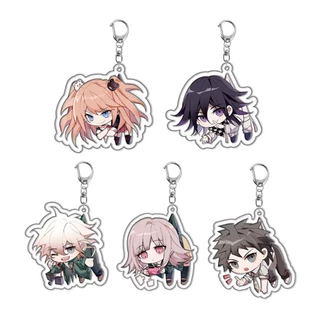 Móc Khóa Hình Gấu Trắng Đen Dangan Ronpa Danganronpa V2 Bằng Acrylic