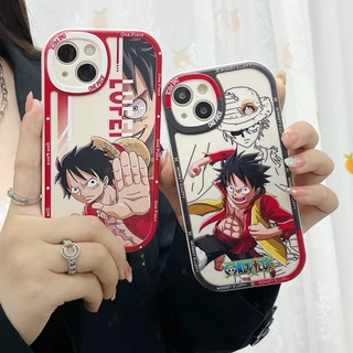 XPN| Ốp lưng Đối với iPhone 6 6s 7 8 Plus X Xr Xs Max 11 12 13 14 15 Pro Max Motify Soft Cartoon One Piece Angry Luffy Case