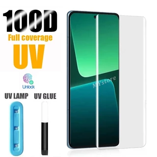 Kính cường lực toàn màn hình keo UV cho XIOMI Xiaomi Mi 14 13 Lite 12 12s 11 10s Note 10 Ultra Pro Lite 4G 5G 2024