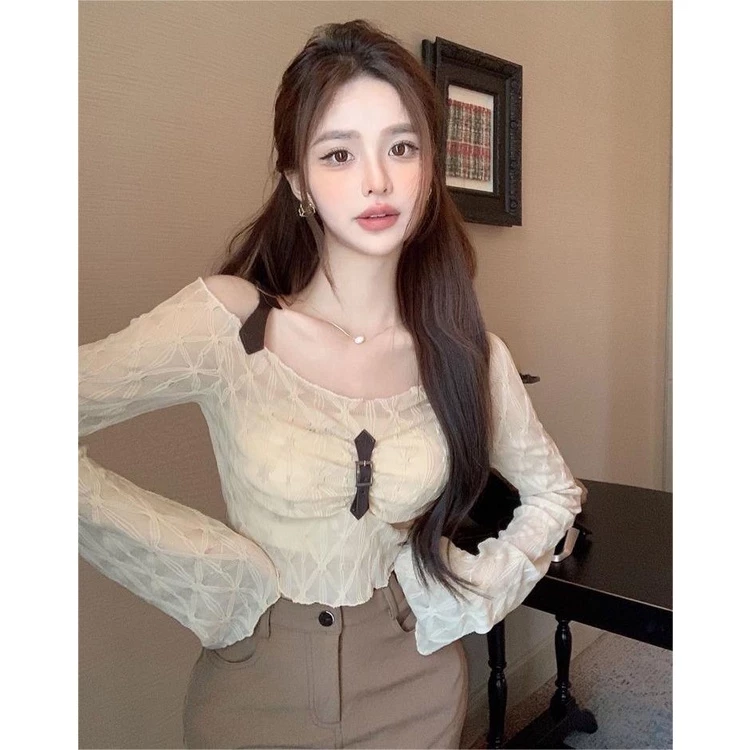 Rosella  croptop áo áocroptop Thả lỏng Thoải mái  Stylish Thoải mái Trendy Korean Style A92K02P 36Z230909