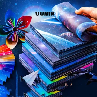 UUMIR origami UUMIR họa tiết bầu trời sao chòm sao hai mặt tự làm quà tặng sổ lưu niệm cho trẻ em