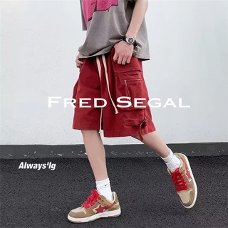 Fred Segal  quần đùi nam quần ống suông quần short nam 2023 NEW FS062638 Phong cách Comfortable ins Thời trang C98B3TO 36Z230909