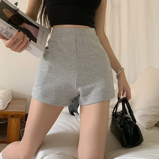 Crlnhc Quần Short Legging Thể Thao Lưng Cao Màu Xám Thời Trang Mùa Hè 2023 Mới Cho Nữ vn