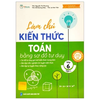 Sách Làm Chủ Kiến Thức Toán Bằng Sơ Đồ Tư Duy Lớp 6 - Tập 1