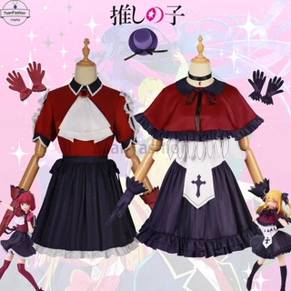 [ready Stock] oshi no ko cosplay quần áo ruby và arima kana coplay song and dance quần áo halloween hoạt hình chơi quần áo cho phụ nữ phục hồi hoàn hảo