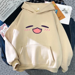 Tako takodachi face hoodie anime hololive hoodies mùa đông phụ nữ mùa xuân / mùa thu áo unisex áo cổ điển harajuku