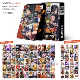 Hộp 92 Ảnh Lomo Card Anime NARUTO Hai Mặt