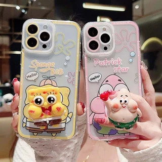 Ốp Điện Thoại TPU Silicon Mềm Hình SpongeBob Cho Samsung Galaxy S23 S22 S21 S20 Ultra S10 S9 S8 Plus Note 20 10 8 9 Plus 10 Lite