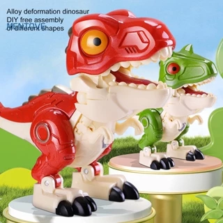 Đồ trang trí Robot Khủng Long Biến Hình Limb Tyrannosaurus Rex Dilophosaurus Velociraptor Bằng Hợp Kim