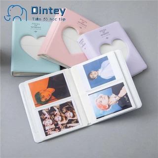 ✍mujicici✍Album ảnh 6x9 đựng được 64 ảnh và 1 ảnh Bìa Khung Hình Trái Tim